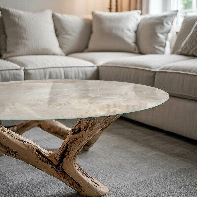 Tablero para mesa redondo Composición gráfica de mármol