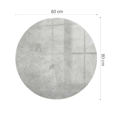 Tablero para mesa redondo con impresión Rayas en la superficie de hormigón