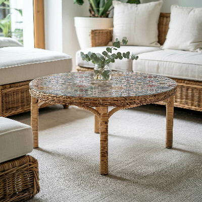 Tablero para mesa con impresión Mosaicos decorativos con detalles