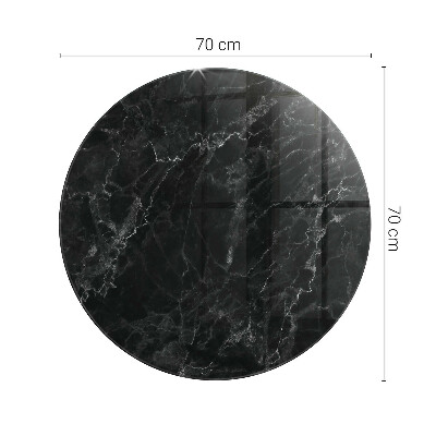 Tablero para mesa redondo con impresión Mármol con delicadas vetas