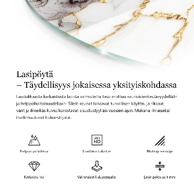 Tablero para mesa con impresión Motivo de textura de piedra