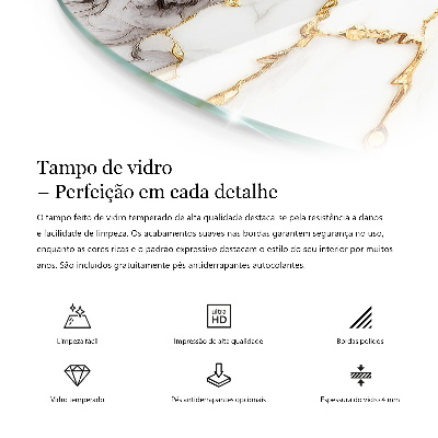 Tablero para mesa con impresión Motivo de textura de piedra