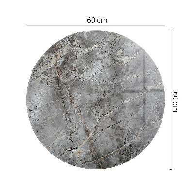 Tablero para mesa redondo Elegante diseño de mármol