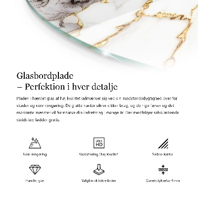 Tablero para mesa con impresión El encanto de la madera natural