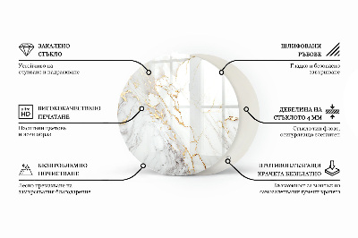 Tablero para mesa redondo La estructura ecológica de la madera