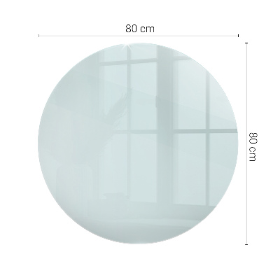 Tablero para mesa redondo transparente