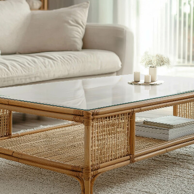 Tablero para mesa decorativo con impresión Blanco puro