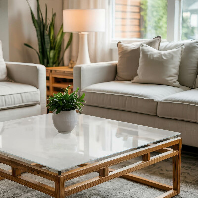 Tablero para mesa decorativo con impresión Blanco puro