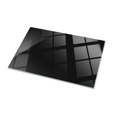 Tablero para mesa rectangular con impresión Negro uniforme y elegante