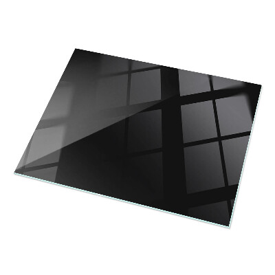 Tablero para mesa rectangular con impresión Negro uniforme y elegante