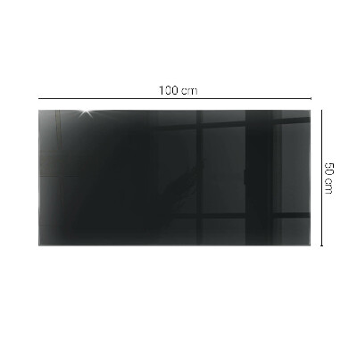 Tablero para mesa rectangular con impresión Negro uniforme y elegante