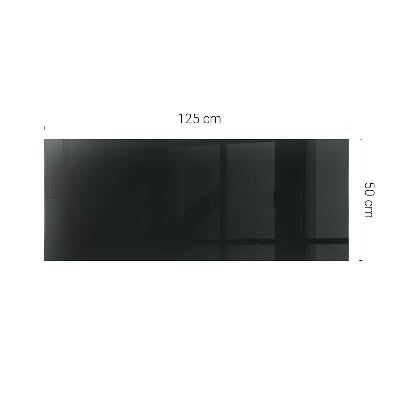 Tablero para mesa rectangular con impresión Negro uniforme y elegante
