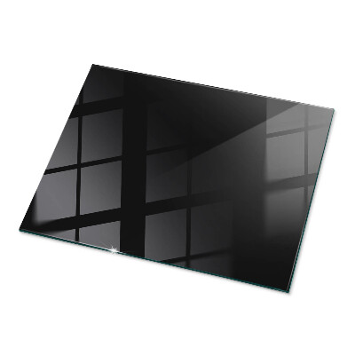 Tablero para mesa rectangular con impresión Negro uniforme y elegante