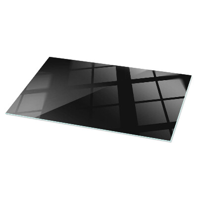 Tablero para mesa rectangular con impresión Negro uniforme y elegante