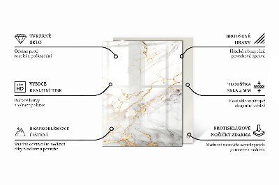 Tablero para mesa decorativo con impresión Mosaicos decorativos con detalles