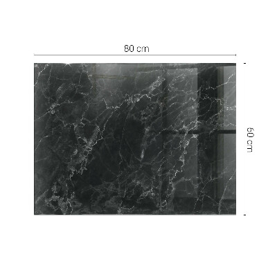 Tablero para mesa rectangular con impresión Mármol con delicadas vetas