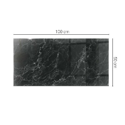 Tablero para mesa rectangular con impresión Mármol con delicadas vetas