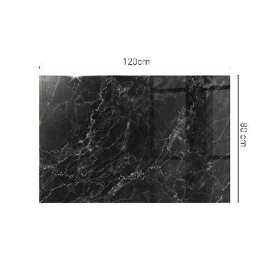 Tablero para mesa rectangular con impresión Mármol con delicadas vetas