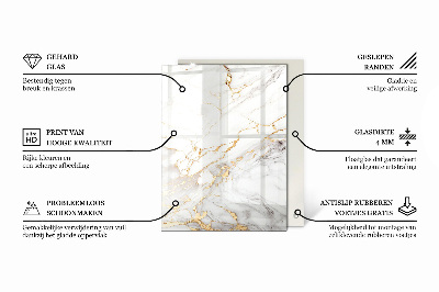 Tablero para mesa decorativo con impresión Motivo de textura de piedra