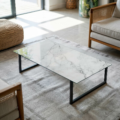 Tablero para mesa rectangular con impresión Diseño que imita el mármol