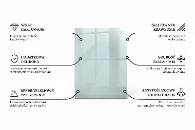 Tablero para mesa rectangular transparente