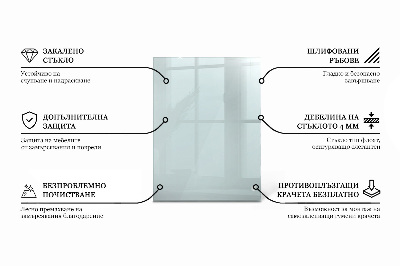 Tablero para mesa rectangular transparente