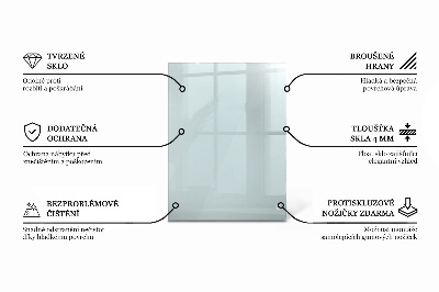 Tablero para mesa rectangular transparente
