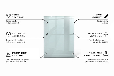 Tablero para mesa rectangular transparente