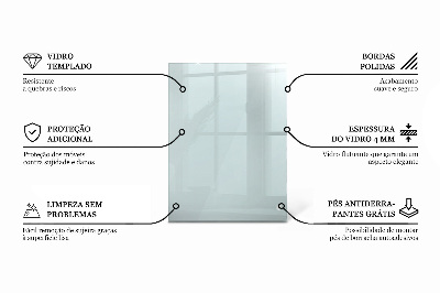 Tablero para mesa rectangular transparente