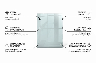 Tablero para mesa rectangular transparente