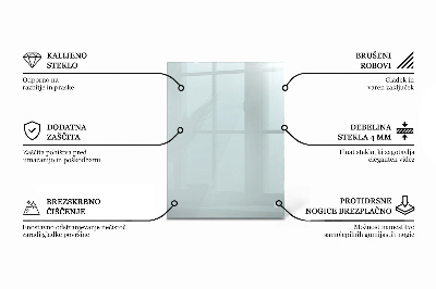 Tablero para mesa rectangular transparente
