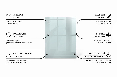 Tablero para mesa rectangular transparente