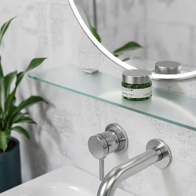 Estante de pared de vidrio Semitransparente