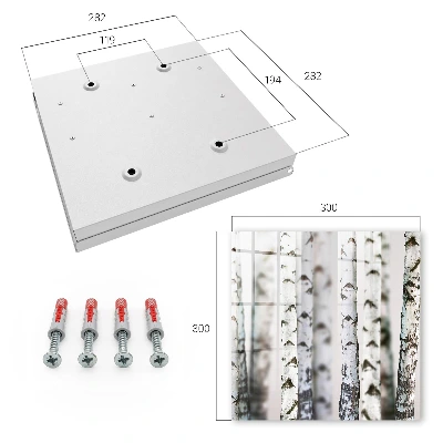 Caja de llaves Troncos de abedul