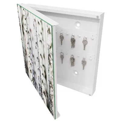 Caja de llaves Troncos de abedul