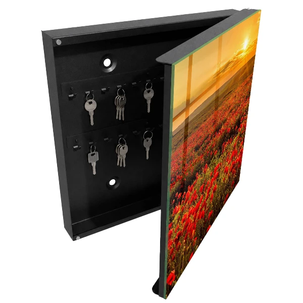 Armario llaves de pared Campos de amapolas