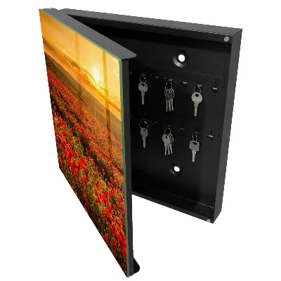 Armario llaves de pared Campos de amapolas