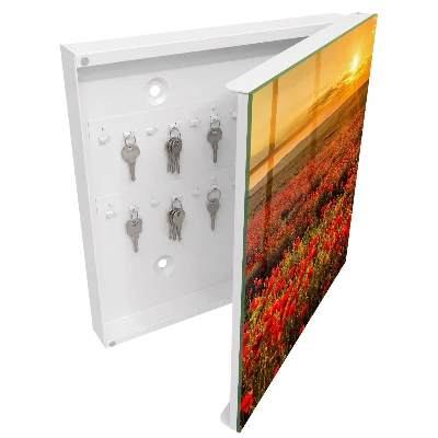 Armario llaves de pared Campos de amapolas
