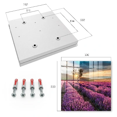 Caja de llaves Atardecer lavanda