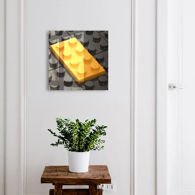 Armario llaves de pared Bloque amarillo