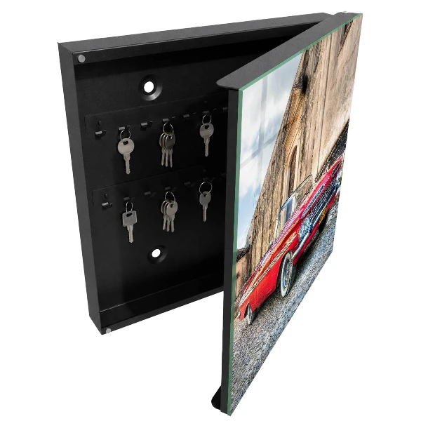 Armario llaves de pared Coche retro