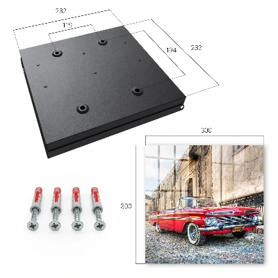 Armario llaves de pared Coche retro