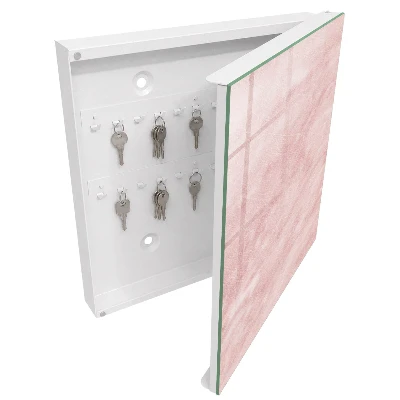 Armario llaves de pared Tejidos rosas
