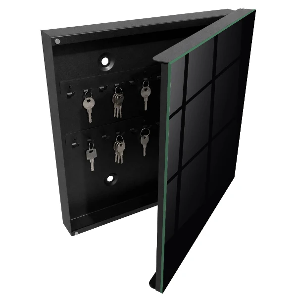 Armario llaves de pared Negro