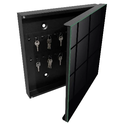 Armario llaves de pared Negro