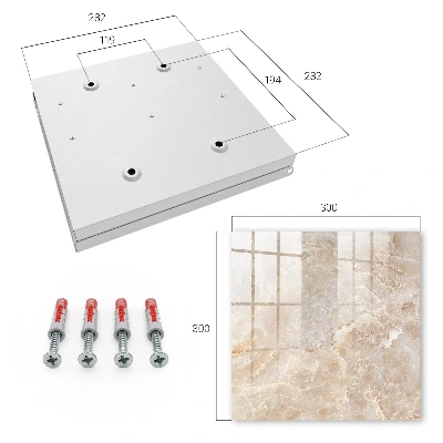 Caja de llaves Mármol beige