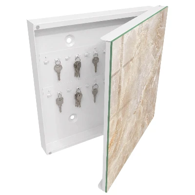 Caja de llaves Mármol beige