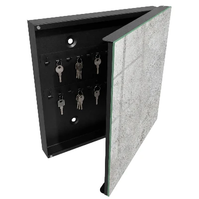 Armario llaves de pared Superficie gris