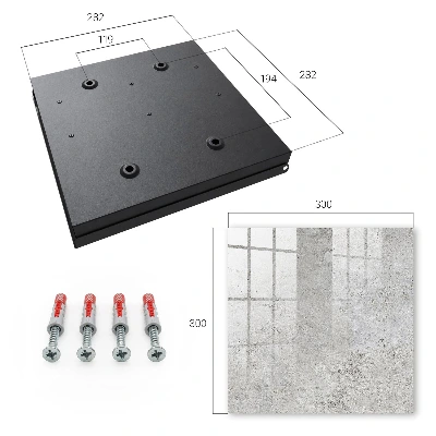 Armario llaves de pared Superficie gris