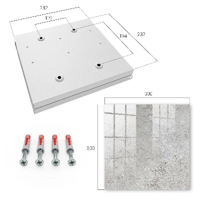 Armario llaves de pared Superficie gris